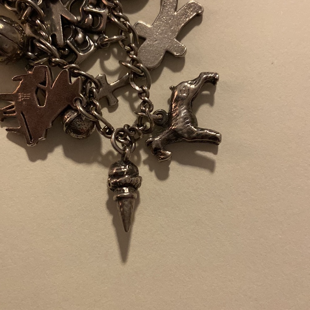 Rare Retired James Avery Ice Cream Cone Charm Gem